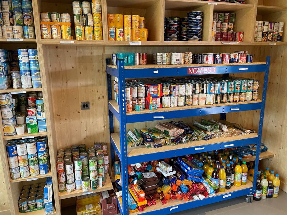 Malmesbury Foodbank donations at Dyson